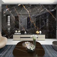 ورق حائط مزخرف بالرخام الأبيض والأسود ، ورق حائط حديث بسيط ، لغرفة المعيشة ، أريكة تلفزيون ، لوحة جدارية فنية تجريدية ، ديكور منزلي - الصورة 4